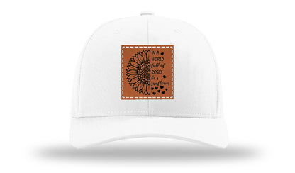 In A World Full Of Roses Leather Patch Richardson 112 Hat