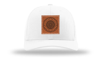 Sunflower Leather Patch Richardson 112 Hat