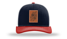Load image into Gallery viewer, Cherry Blossom Flower Leather Patch Richardson 112 Hat
