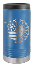 Load image into Gallery viewer, Sunflower Flag Laser Engraved Slim Can Insulated Koosie
