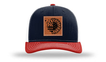 Load image into Gallery viewer, Sunflower Flag Leather Patch Richardson 112 Hat
