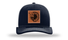 Load image into Gallery viewer, Sunflower Flag Leather Patch Richardson 112 Hat
