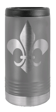 Load image into Gallery viewer, Fleur-de-lis Laser Engraved Slim Can Insulated Koosie
