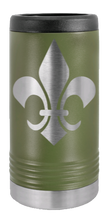 Load image into Gallery viewer, Fleur-de-lis Laser Engraved Slim Can Insulated Koosie
