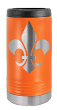 Load image into Gallery viewer, Fleur-de-lis Laser Engraved Slim Can Insulated Koosie
