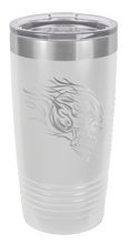 Load image into Gallery viewer, Skull with Flames Laser Engraved Tumbler
