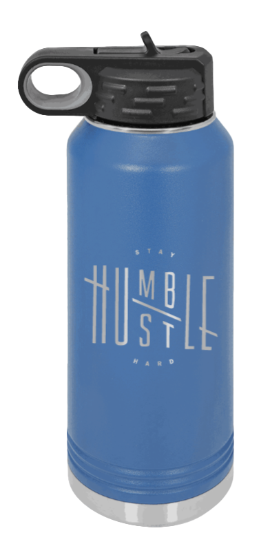 Stay Humble - 32oz Water Bottle Laser Engraved- Royal Blue