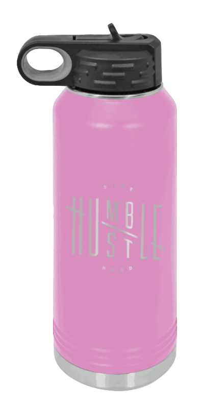 Stay Humble - 32oz Water Bottle Laser Engraved- Light Purple