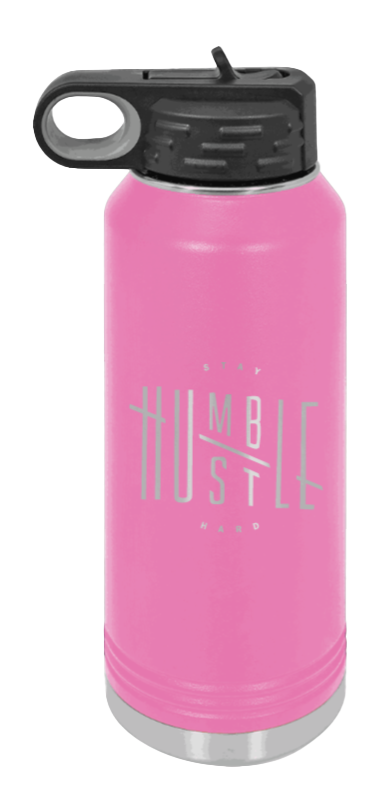 Stay Humble - 32oz Water Bottle Laser Engraved- Pink