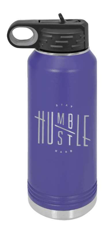 Stay Humble - 32oz Water Bottle Laser Engraved- Purple