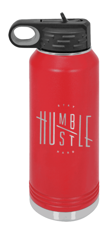 Stay Humble - 32oz Water Bottle Laser Engraved- Red