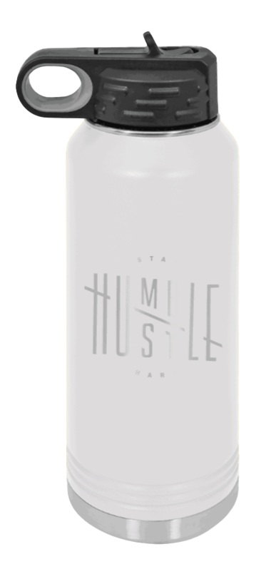Stay Humble - 32oz Water Bottle Laser Engraved- White