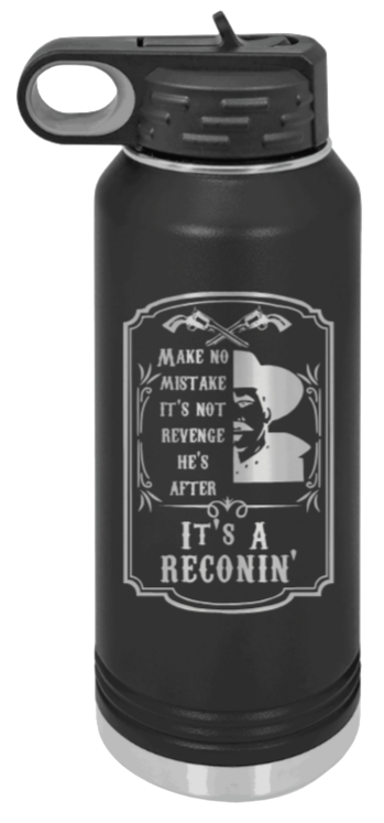 Tombstone Reconin - 32oz Water Bottle Laser Engraved- Black