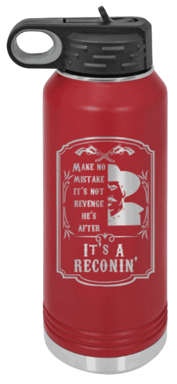 Tombstone Reconin - 32oz Water Bottle Laser Engraved- Maroon