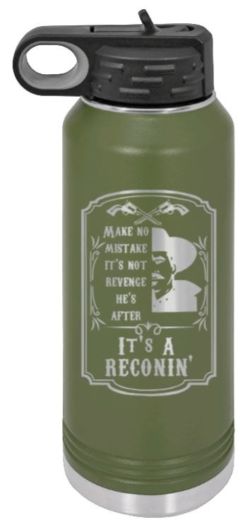 Tombstone Reconin - 32oz Water Bottle Laser Engraved- Olive