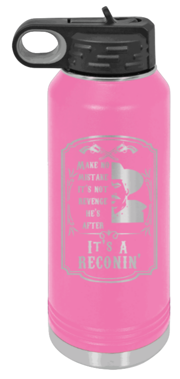 Tombstone Reconin - 32oz Water Bottle Laser Engraved- Pink