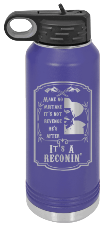 Tombstone Reconin - 32oz Water Bottle Laser Engraved- Purple