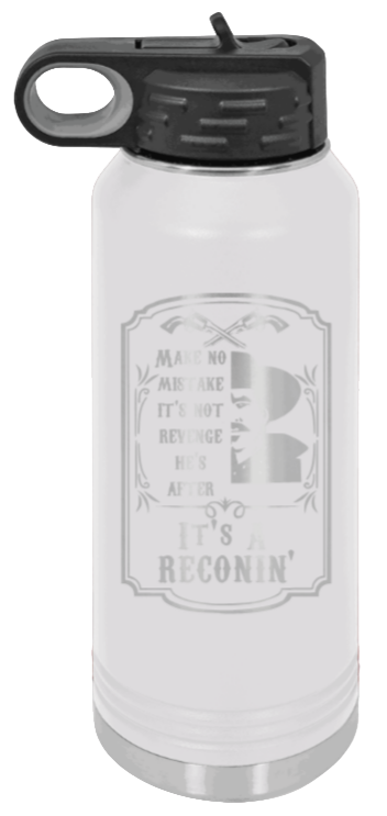 Tombstone Reconin - 32oz Water Bottle Laser Engraved- White