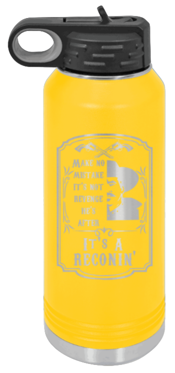 Tombstone Reconin - 32oz Water Bottle Laser Engraved- Yellow