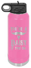 Load image into Gallery viewer, Tombstone You&#39;re A Daisy If You Do Laser Engraved Water Bottle
