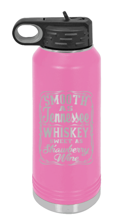 Tennessee Whiskey - 32oz Water Bottle Laser Engraved- Pink