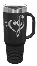 Load image into Gallery viewer, Love Music 40oz Handle Mug Laser Engraved
