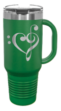 Load image into Gallery viewer, Love Music 40oz Handle Mug Laser Engraved
