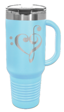 Load image into Gallery viewer, Love Music 40oz Handle Mug Laser Engraved
