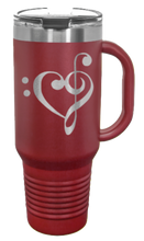 Load image into Gallery viewer, Love Music 40oz Handle Mug Laser Engraved
