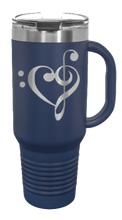 Load image into Gallery viewer, Love Music 40oz Handle Mug Laser Engraved
