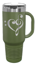 Load image into Gallery viewer, Love Music 40oz Handle Mug Laser Engraved
