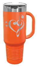 Load image into Gallery viewer, Love Music 40oz Handle Mug Laser Engraved
