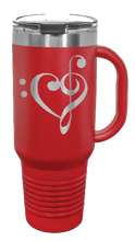 Load image into Gallery viewer, Love Music 40oz Handle Mug Laser Engraved
