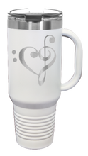 Load image into Gallery viewer, Love Music 40oz Handle Mug Laser Engraved
