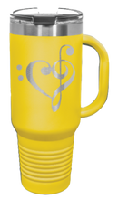 Load image into Gallery viewer, Love Music 40oz Handle Mug Laser Engraved
