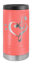 Load image into Gallery viewer, Love Music Laser Engraved Slim Can Insulated Koosie
