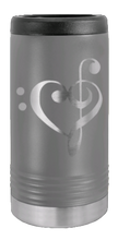 Load image into Gallery viewer, Love Music Laser Engraved Slim Can Insulated Koosie
