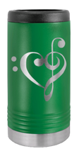 Load image into Gallery viewer, Love Music Laser Engraved Slim Can Insulated Koosie
