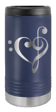 Load image into Gallery viewer, Love Music Laser Engraved Slim Can Insulated Koosie
