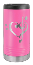 Load image into Gallery viewer, Love Music Laser Engraved Slim Can Insulated Koosie
