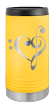 Load image into Gallery viewer, Love Music Laser Engraved Slim Can Insulated Koosie
