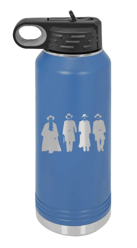 Tombstone - 32oz Water Bottle Laser Engraved- Royal Blue