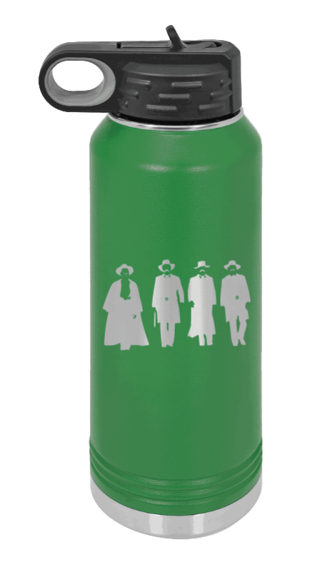 Tombstone - 32oz Water Bottle Laser Engraved- Green