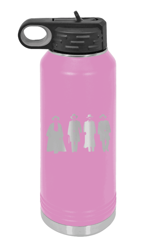 Tombstone - 32oz Water Bottle Laser Engraved- Light Purple
