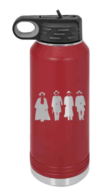 Tombstone - 32oz Water Bottle Laser Engraved- Maroon