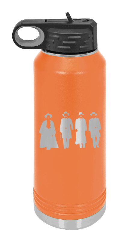 Tombstone - 32oz Water Bottle Laser Engraved- Orange