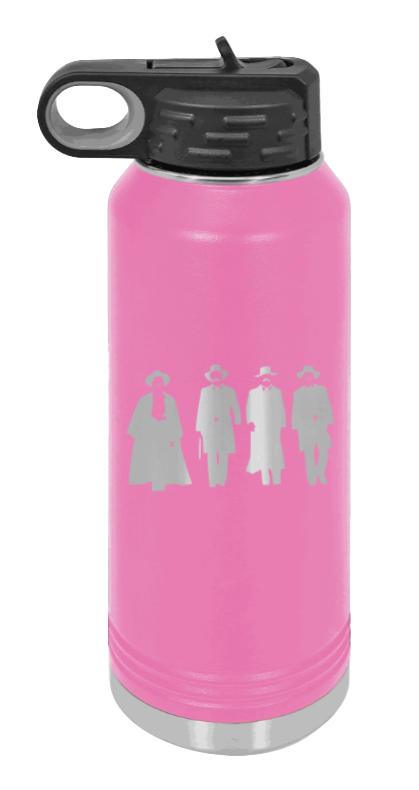 Tombstone - 32oz Water Bottle Laser Engraved- Pink
