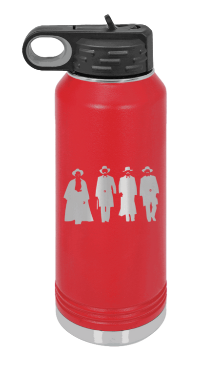 Tombstone - 32oz Water Bottle Laser Engraved- Red