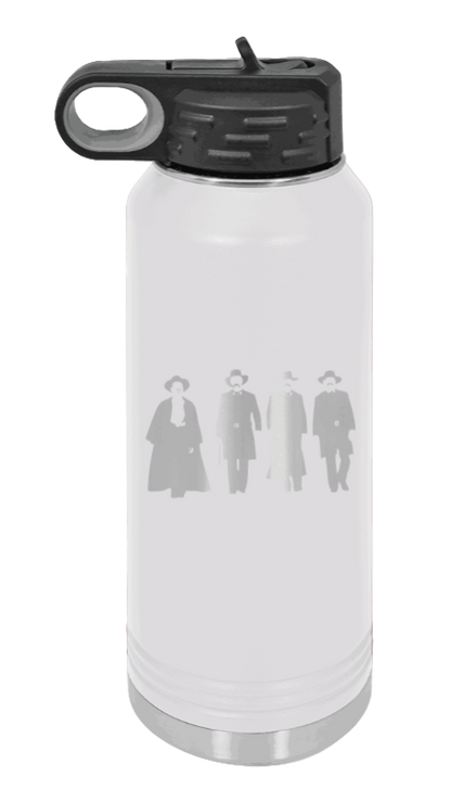 Tombstone - 32oz Water Bottle Laser Engraved- White