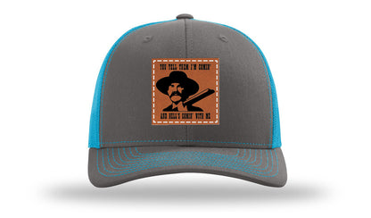 Tombstone Hell's Comin' Leather Patch Richardson 112 Hat
